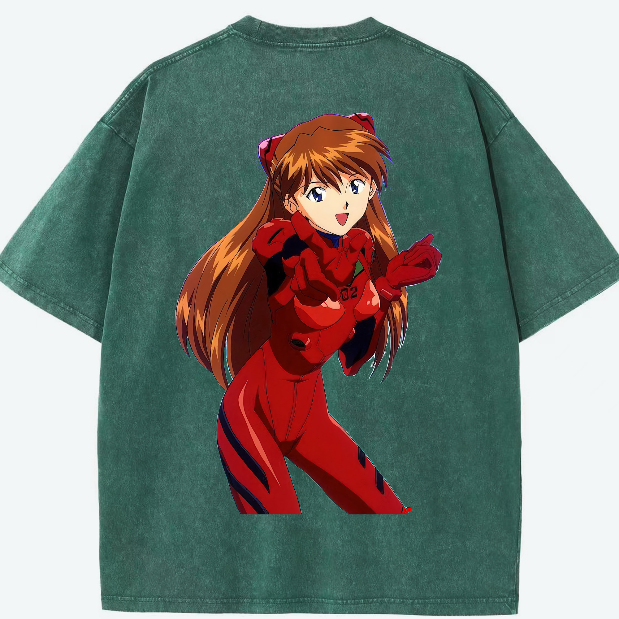 （画像用） EVA 新世紀エヴァンゲリオン 綿100% ヴィンテージ風 半袖Tシャツ（背面プリント）